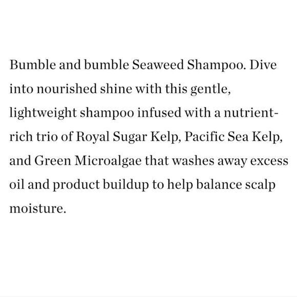 Mild Marine Shampoo from Bumble and Bumble - Picture 7 of 10